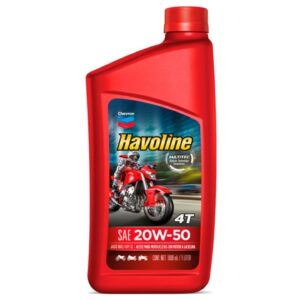 chevron havoline premium motorcycle oil 4t 20w50 api sl